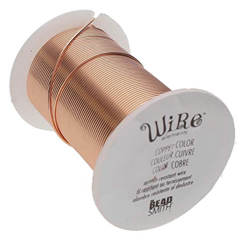 The Beadsmith Wire Elements Kupferdraht, lackiert, anlaufgeschützt, für Schmuckherstellung, 9,14 m Spule von The Beadsmith