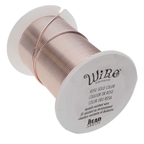 Wire Elements, Tarnish Resistant Rose Gold Wire, 26 g, 34 m (31 m) von The Beadsmith