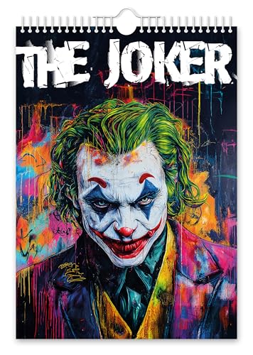 The Calendar King // The Joker Notizblock zum Aufhängen, A4-Format, Spiralbindung mit hochwertigem, liniertem Papier The Calendar King // The Joker Notizblock zum Aufhängen, A4-Format, Spiralbindung mit hochwertigem, liniertem Papier von The Calendar King