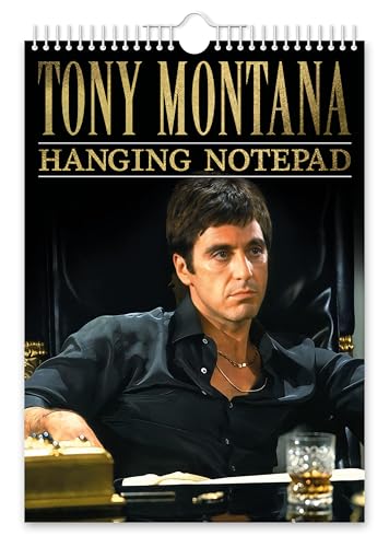 The Calendar King // Tony Montana Notizblock zum Aufhängen, A4-Format, Spiralbindung mit hochwertigem, liniertem Papier The Calendar King // Tony Montana Notizblock zum Aufhängen, A4-Format, Spiralbindung mit hochwertigem, liniertem Papier von The Calendar King