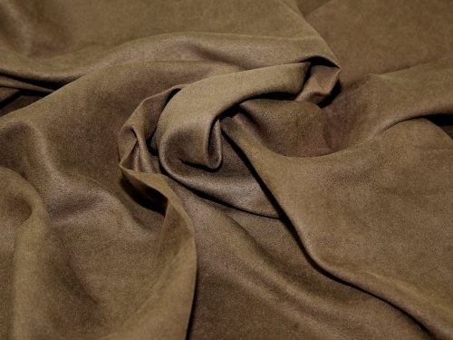 Wildleder-Stoff, braun, 152,4 cm breit, Polyester – Meterware von The Craft Cotton