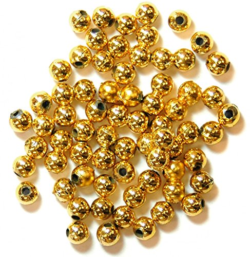 Perlen, rund, 4 mm – Gold von The Craft Factory