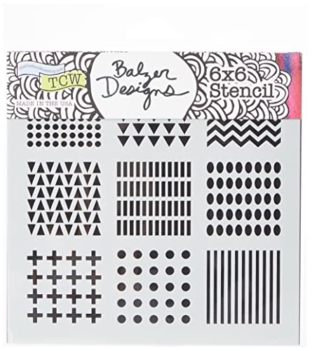 The Crafter's Workshop Bible Journaling Stencil - Patterns (6" X 6") von G.T. Luscombe Company, Inc.