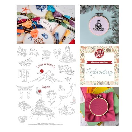 Japanische Stick- und Stickmuster, wasserlöslich, vorgedruckt, abwaschbar Japanische Stick- und Stickmuster, wasserlöslich, vorgedruckt, abwaschbar von The Crafty Kit