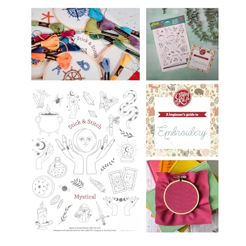 Mystische Astrologie Stick- und Stichmuster, wasserlöslich, vorgedruckt, abwaschen von The Crafty Kit
