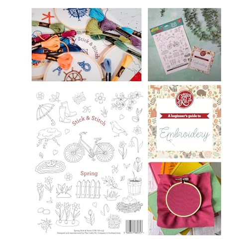 Stickmuster für Frühlingswetter, wasserlöslich, vorgedruckt, abwaschbar Stickmuster für Frühlingswetter, wasserlöslich, vorgedruckt, abwaschbar von The Crafty Kit