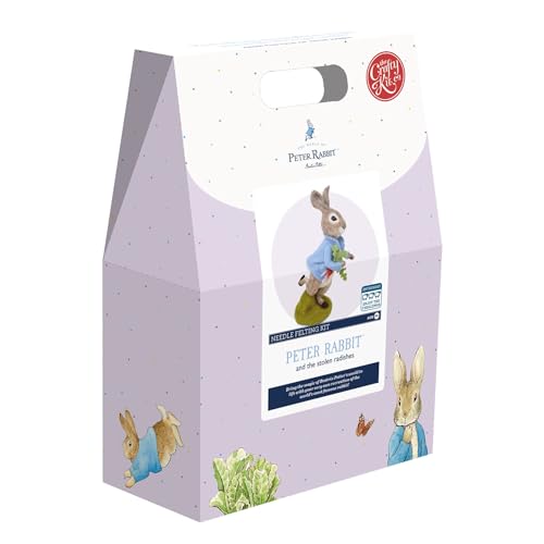The Crafty Kit Co Peter Rabbit und die gestohlenen Radieschen Nadelfilz-Set von The Crafty Kit