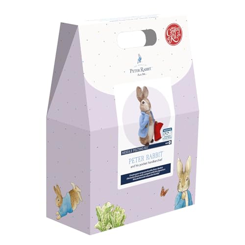 The Crafty Kit Co Peter Rabbit und sein Taschentuch-Nadelfilz-Set von The Crafty Kit