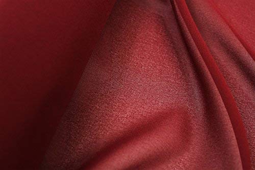 Krepp Chiffon Stoff – 100% Polyester – Breite 105 Zentimeter wein von The Fabric Centre