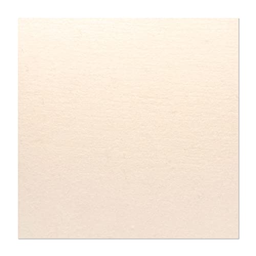 The Felt Store Filzplatte 12mm stark, 50 x 50 cm, spez. Gewicht 0,36 (fest) technischer Wollfilz, Industriefilz, Filzmatte, 1,2cm Dicker Filz, weiß – Made in Germany von The Felt Store