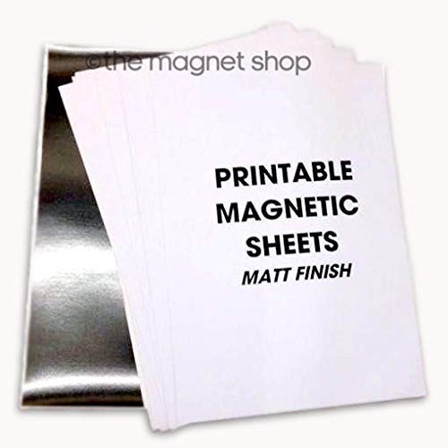 10Blatt A4Fotopapier matt-Tintenstrahldrucker bedruckbar Magnete von The Fridge Magnet Shop
