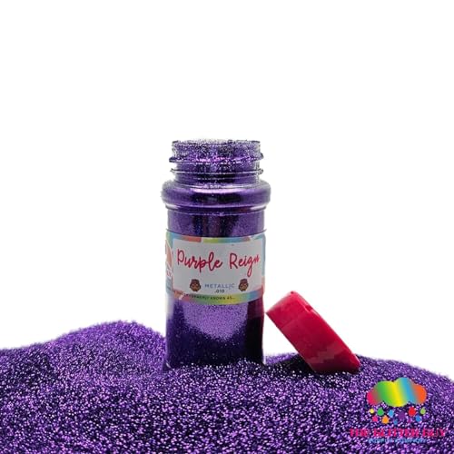 The Glitter Guy: Purple Reign (Premium Deep Purple Metallic Glitter) 99 g fein 0,254 mm für Bastelarbeiten, Becher, Dekorationen, DIY-Projekte von The Glitter Guy