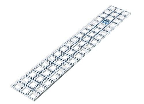 TrueCut Stofflineal mit inch-Einteilung 3 x 18 Zoll (ca. 7, 6 x 45, 7 cm) von The Grace Company