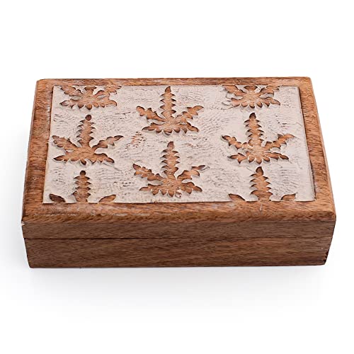 Tolles Geburtstagsgeschenk, handgefertigt, dekorative Holz-Schmuckschatulle, Baum des Lebens, Schnitzerei, Schmuck-Organizer, Andenkenbox, Schatztruhe, Aufbewahrungsschloss, Einweihungsfeier Tolles Geburtstagsgeschenk, handgefertigt, dekorative Holz-Schmuckschatulle, Baum des Lebens, Schnitzerei, Schmuck-Organizer, Andenkenbox, Schatztruhe, Aufbewahrungsschloss, Einweihungsfeier von The Great Indian Bazaar