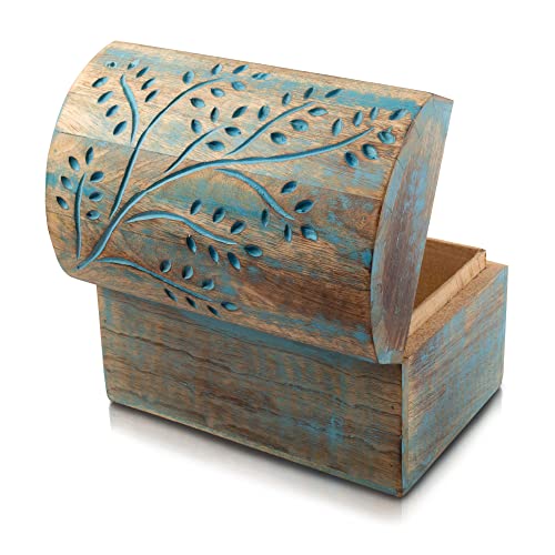 Tolles Geburtstagsgeschenkideen, handgefertigte dekorative hölzerne Schmuckschatulle Schatzkasten Schmuck-Organizer-Andenken-Kasten-Schatzkasten-Schmuckset-Halter-Sperrkasten-Schirm-Kasten 22 x 15 cms Tolles Geburtstagsgeschenkideen, handgefertigte dekorative hölzerne Schmuckschatulle Schatzkasten Schmuck-Organizer-Andenken-Kasten-Schatzkasten-Schmuckset-Halter-Sperrkasten-Schirm-Kasten 22 x 15 cms von The Great Indian Bazaar