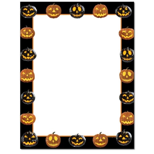 The Image Shop Halloween Grins Briefkopf, 100 Stück, 21,6 x 27,9 cm, DIY-Druck, Laser- und Tintenstrahldrucker/Kopierer kompatibel von The Image Shop
