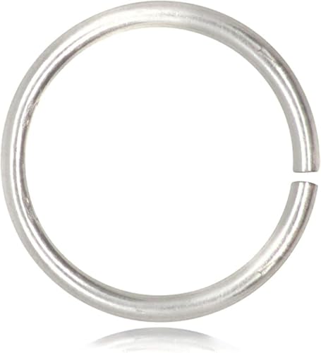 Offene Binderinge, nickelfrei, 925er Sterlingsilber, 4 mm Durchmesser, 0,9 mm Dicke, hypoallergen, Größen mit: 4 mm, 6 mm, 8 mm, 10 mm, 5 Stück von The Jewellery Store London
