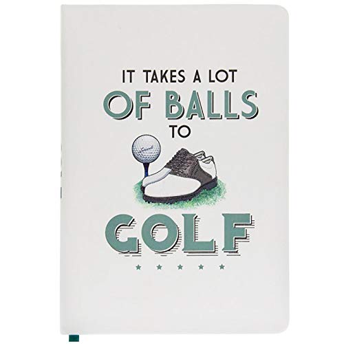 Notizbuch mit festem Einband, A5, Motiv „It Takes A Lot of Balls to Golf“ Notizbuch mit festem Einband, A5, Motiv „It Takes A Lot of Balls to Golf“ von The Leonardo Collection