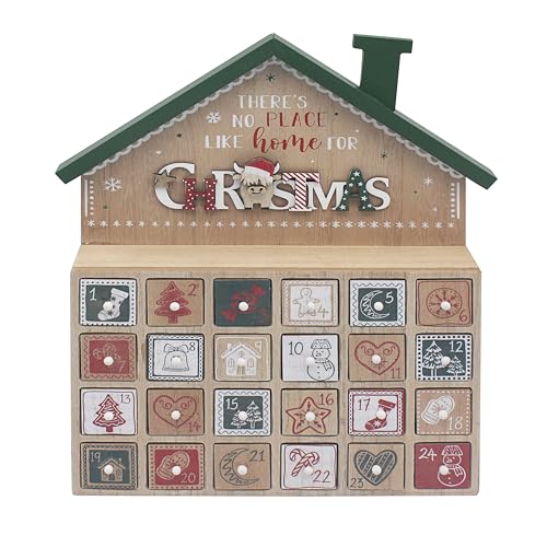 The Leonardo Collection Weihnachten Hochlandkuh Adventskalender | Festliche Countdown-Dekoration für Zuhause | Wiederverwendbarer Adventskalender aus Holz mit Hochlandkuh Design The Leonardo Collection Weihnachten Hochlandkuh Adventskalender | Festliche Countdown-Dekoration für Zuhause | Wiederverwendbarer Adventskalender aus Holz mit Hochlandkuh Design von The Leonardo Collection