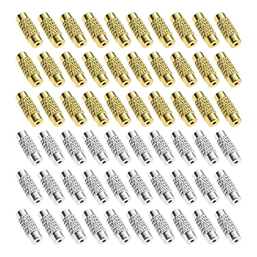 The Lord of the Tools 60 Stück Schraubverschlüsse Messing Barrel Schmuck Endkappen 1 mm Loch Rohr Verschluss Kordel Endkappen 11 x 3,5 mm für DIY Armband Halskette Schmuckherstellung Gold und Silber The Lord of the Tools 60 Stück Schraubverschlüsse Messing Barrel Schmuck Endkappen 1 mm Loch Rohr Verschluss Kordel Endkappen 11 x 3,5 mm für DIY Armband Halskette Schmuckherstellung Gold und Silber von The Lord of the Tools