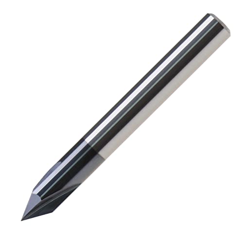 The Lord of the Tools Fasen-Schaftfräser, 3 Rillen, 60 Grad, 6 mm Schaft, TiAlN-beschichtet, massives Wolframkarbid, V-Nut-Fräser-Bit zum Schnitzen von V-Nut, CNC-Schriftzug, Anfasende Ende The Lord of the Tools Fasen-Schaftfräser, 3 Rillen, 60 Grad, 6 mm Schaft, TiAlN-beschichtet, massives Wolframkarbid, V-Nut-Fräser-Bit zum Schnitzen von V-Nut, CNC-Schriftzug, Anfasende Ende von The Lord of the Tools