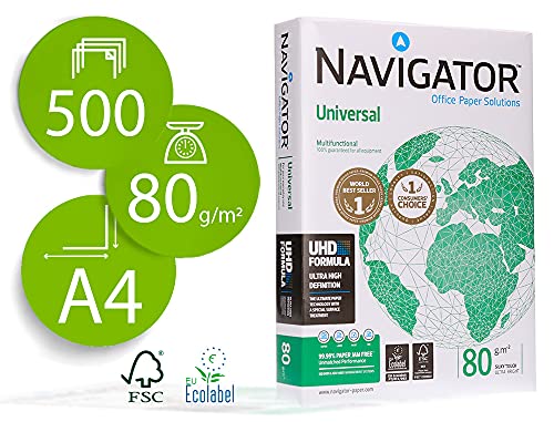 Navigator Universal - A4, 80 g/qm, weiß, 500 Blatt Navigator Universal - A4, 80 g/qm, weiß, 500 Blatt von NAVIGATOR