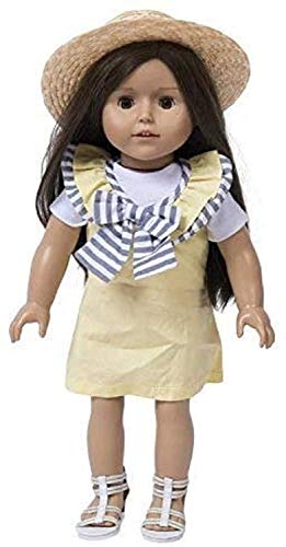 The New York Doll Collection Komplettes Outfit für Mode Mädchen Beinhaltet Gelbes T-Shirt Hut Schuhe - Passt 18 Zoll / 46cm 4-TLG. Kleiderset Kleidung - Puppen Zubehör The New York Doll Collection Komplettes Outfit für Mode Mädchen Beinhaltet Gelbes T-Shirt Hut Schuhe - Passt 18 Zoll / 46cm 4-TLG. Kleiderset Kleidung - Puppen Zubehör von The New York Doll Collection