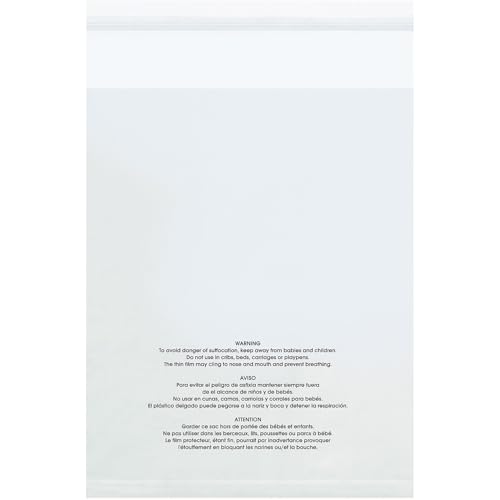 22,9 x 30,5 cm – 1,5 mm (100 Stück) Erstickungswarnungs-Polybeutel von The Packaging Company