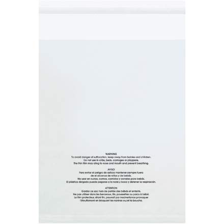 22,9 x 30,5 cm – 1,5 mm Erstickungswarnungs-Polybeutel mit Belüftungslöchern von The Packaging Company