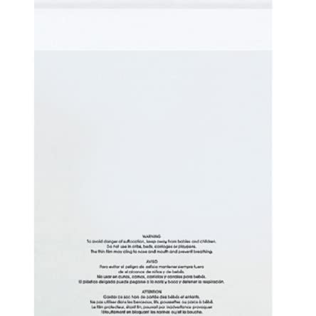 25,4 x 38,1 cm – 1,5 mm wiederverschließbare Erstickungswarnungs-Polybeutel von The Packaging Company