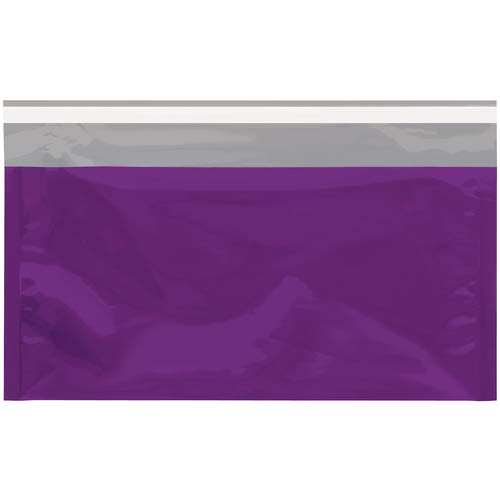 Glamour-Versandtaschen, 16,5 x 26,7 cm, Violett-Metallic von The Packaging Company