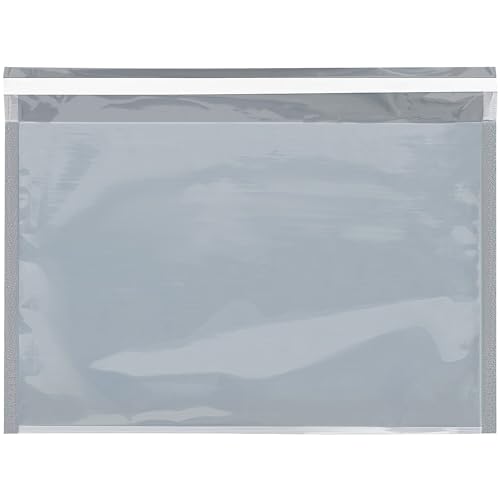 Glamour-Versandtaschen, 24 x 31 cm, durchscheinend, silberfarben von The Packaging Company