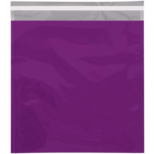 Glamour-Versandtaschen, 26,4 x 33 cm, Violett, Metallic von The Packaging Company