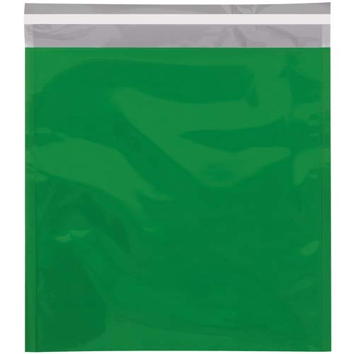 Glamour-Versandtaschen, 26 x 33 cm, Grün Metallic von The Packaging Company