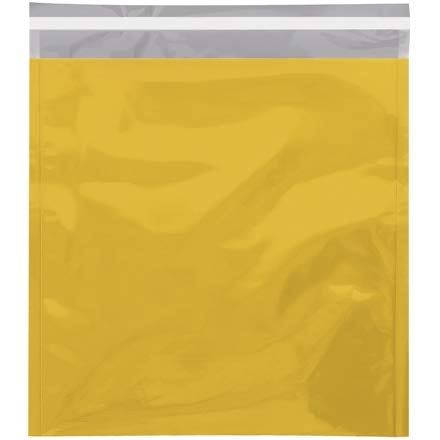 Glamour-Versandtaschen, goldfarben, metallisch, 26,4 x 33 cm von The Packaging Company