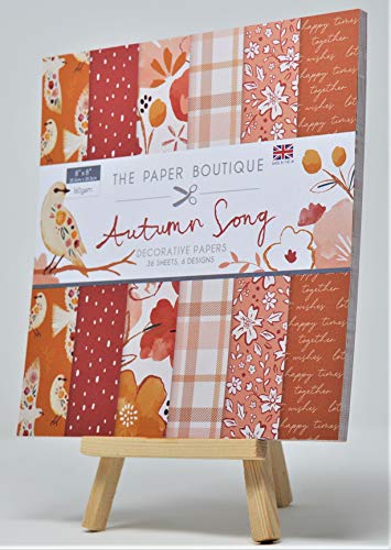 The Paper Boutique Autumn Song-Papierblock, Brauntöne, 20,3 x 20,3 cm von The Paper Boutique