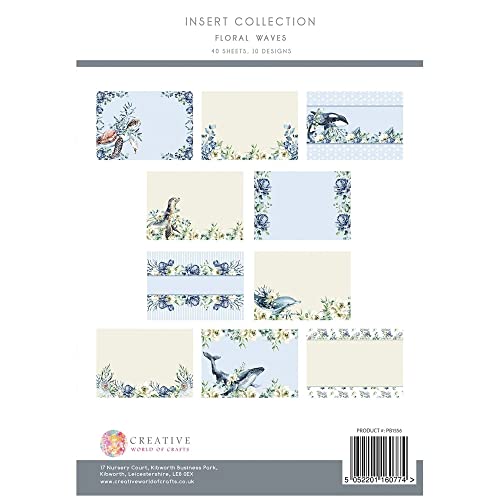 The Paper Boutique Floral Waves, Einlege-Kollektion, A4 von The Paper Boutique