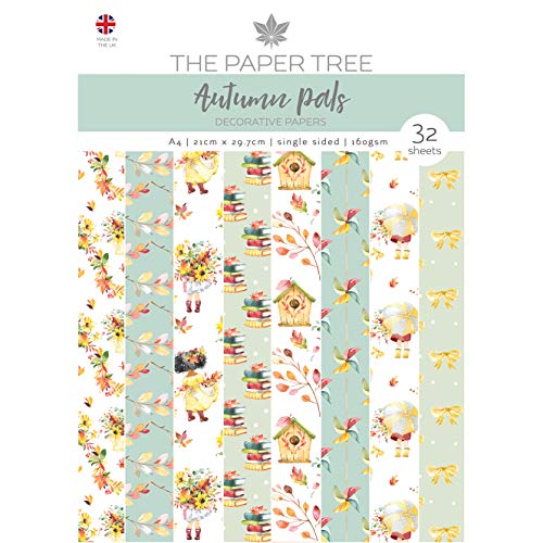 The Paper Boutique PTC1137 The Paper Tree – Autumn Pals – Backing Papers, Herbstschatten, A4 von The Paper Boutique