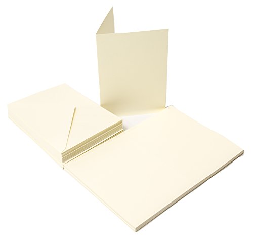 Das Papier Palace 50 Karten & Umschläge 12,7 x 17,8 cm Elfenbeinfarben von The Paper Palace
