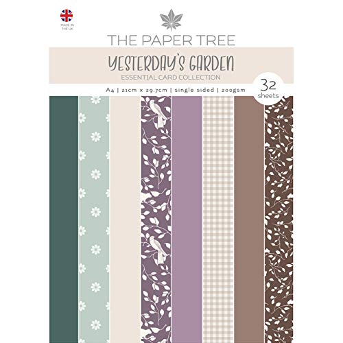 The Paper Tree PTC1143 Yesterdays Garden – Essentielle Farbkarte, verschiedene farben, A4 von The Paper Tree