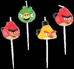 Figurenkerzen / Minni Kerzen Angry Birds von amscan