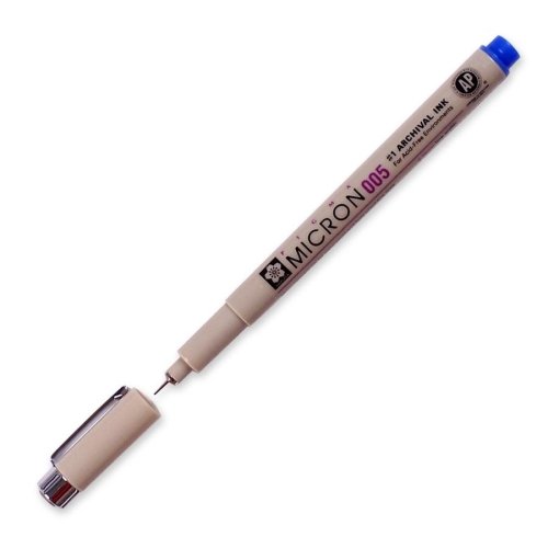 Großhandel von Fall von 25 – Sakura Pigma .20 mm gut lichtbeständig Mikron pens-micron Stift, wasserfest/farbbeständige, 0,20 mm Point, blau von The Sak