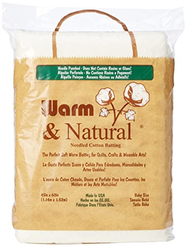 The Warm Company 2322 Natural Baumwolleinlage, 87.5 % Baumwolle, 12.5 % Polypropylen, 1.14 x 1.52 m The Warm Company 2322 Natural Baumwolleinlage, 87.5 % Baumwolle, 12.5 % Polypropylen, 1.14 x 1.52 m von The Warm Company