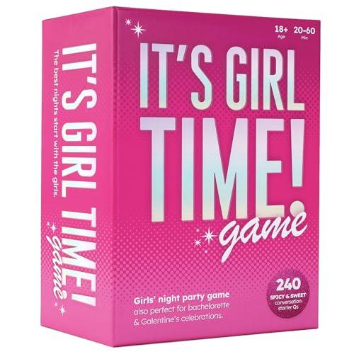 It's Girl Time - Lustiges Partyspiel für Damennächte - 240 würzige Fragen und lustige Pflichten für Junggesellinnenabschiede, Galentinen, Geburtstagsgeschenke It's Girl Time - Lustiges Partyspiel für Damennächte - 240 würzige Fragen und lustige Pflichten für Junggesellinnenabschiede, Galentinen, Geburtstagsgeschenke von The World Game