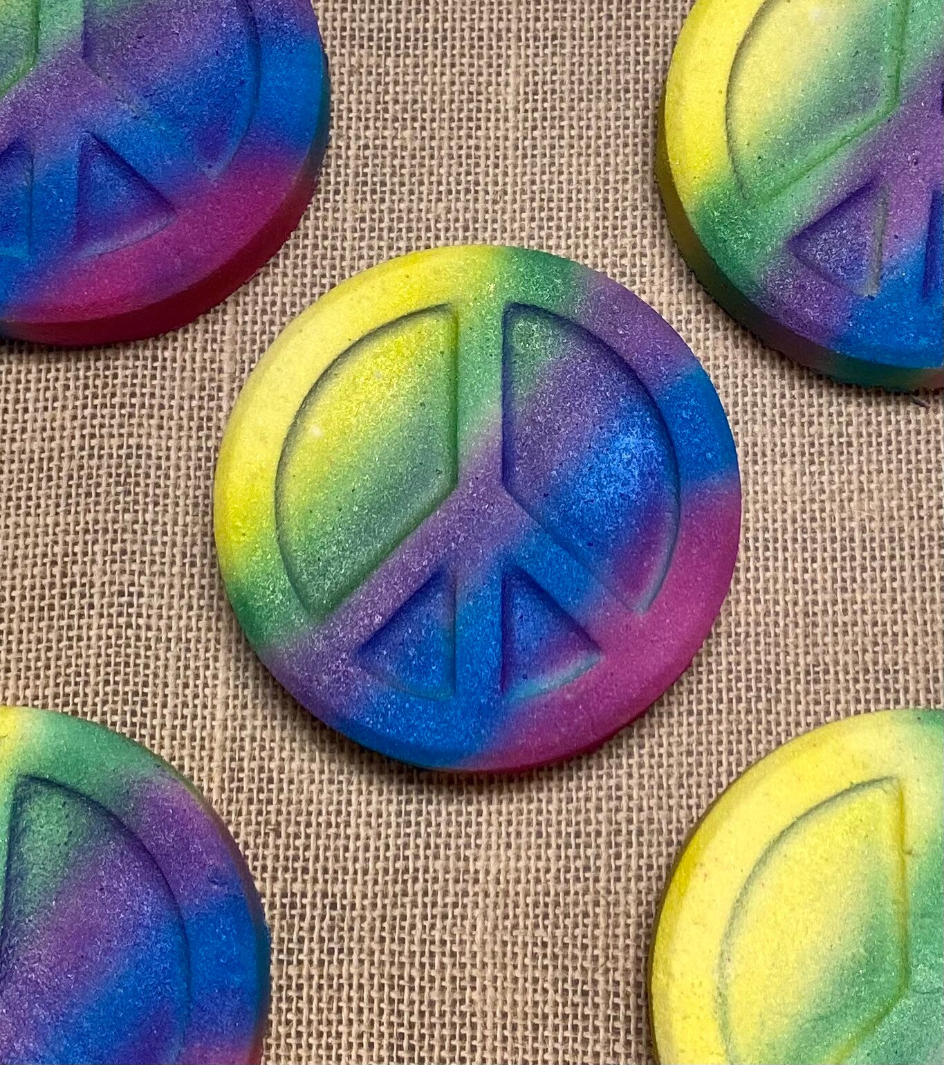 Peace Zeichen Badebombe, Farbüberraschung von TheBarkingRose
