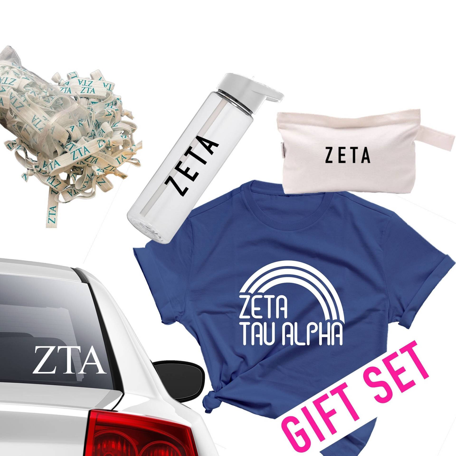 Zeta Tau Alpha Sorority Geschenk Set - Gift Bundle Gebotstag Geschenkkorb Big Little Reveal Korb von TheLuxuryGirl