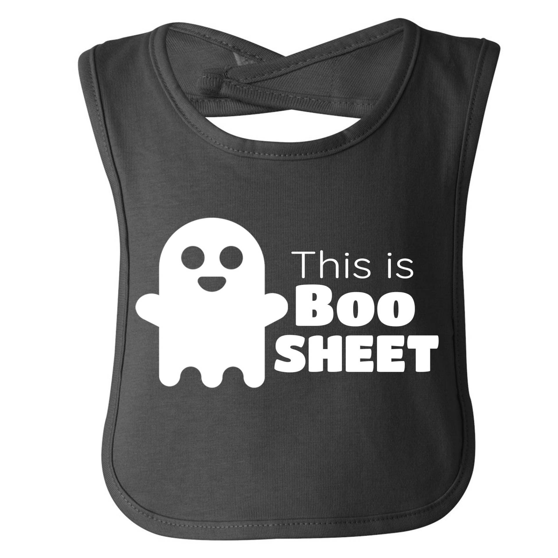 Dies Ist Boo Sheet Halloween Babylätzchen Schwarz Baumwolle Ghost Cute 1st von TheSaltyBears