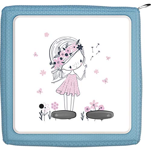 TheSmartGuard Schutzfolie passend für die Toniebox | Folie Sticker | Kleines Mädchen mit Blumen in rosa von TheSmartGuard