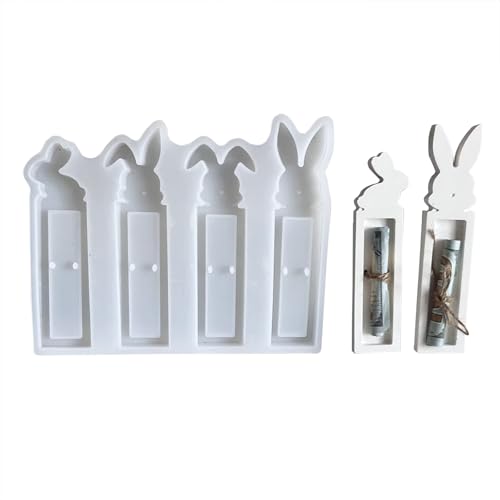 TheStriven Silikonform Ostern Geldgeschenk Silikonform Hase Gipsformen zum Gießen Epoxidharz Formen Ostern Silikon Gießform Ostern Pralinenschachtel Gießformen Silikon Ostern für Geldgeschenke (A) von TheStriven