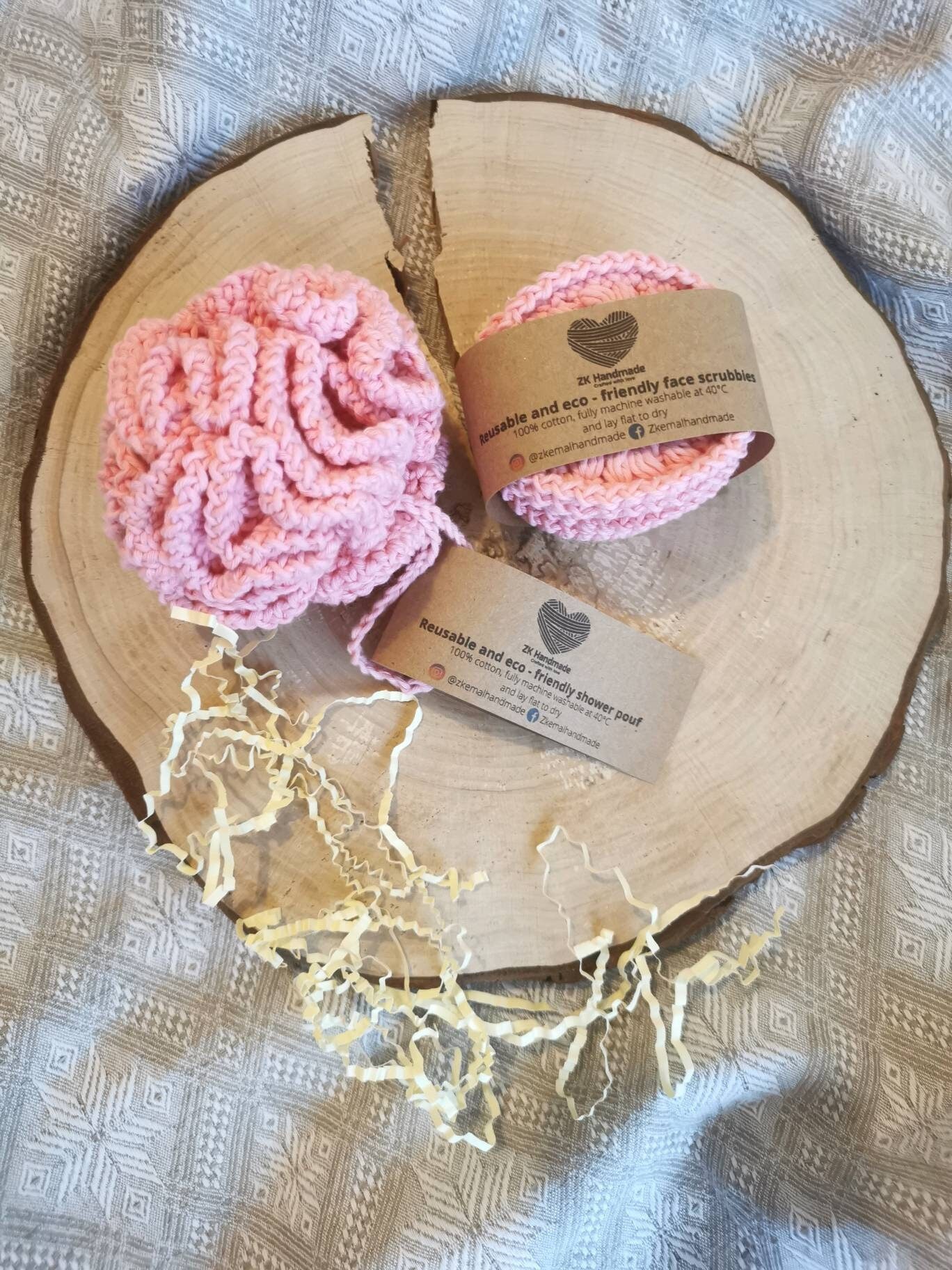 Gesichtspeelings| Dusche & Bad Loofah| Duschbeutel| Badeaccessoires| Loofah Schwamm | Umweltfreundliche Wiederverwendbares Badezimmer Set| Gehäkelt von TheSunLoop